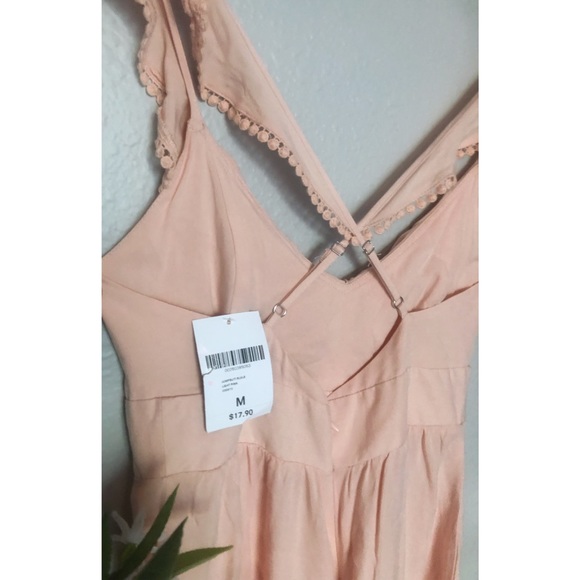 NWT Forever 21 Peach Mini Dress w/ CrissCross Back - Picture 5 of 5